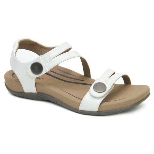 Aetrex Jess Quarter Strap: Women's White