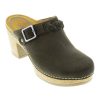 Aetrex Corey Cork Clog Heel: Women's Oily Olive