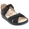 Finn Samara: Womens Casual Sandal Schwarz/Havanna (Black/Havanna) Buggy Right Side Front View